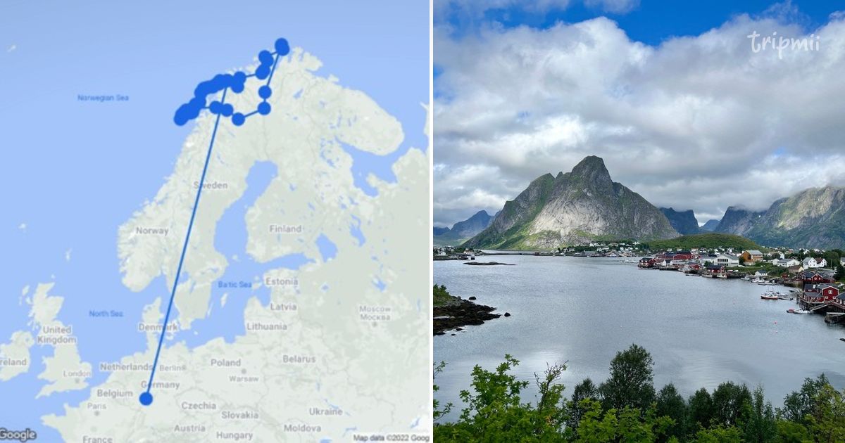 Reine R Map Expedition Nord-Norwegen 🇳🇴 – Reine – Reineveien – Norwegen